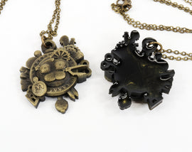 Galactic Nova Locket Necklace - Clockwork Star Character - Kirby Boss Enemies Jewelry - Starship Ability Boss Fight - Kirby Lockets | LKT1