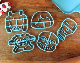 Undertale Cookie Cutters - Frisk, Sans, Papyrus, Flowey, Toriel - Undertale / Baking Gift - LootCaveCo