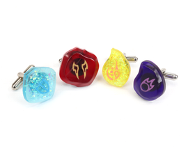 Glow Soul Crystal Cufflinks- FFXIV