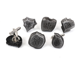 Soul Crystal Job Stone Metal Cufflinks - FFXIV