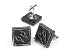 Viper FFXIV Job Cufflinks - VPR Metal Resin, Final Fantasy 14 FF14 Soul Crystal | CFF1