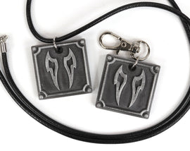 Viper FFXIV Job Charm - VPR Metal Resin, Final Fantasy 14 FF14 Soul Crystal Keychain / Necklace | 1 KY1