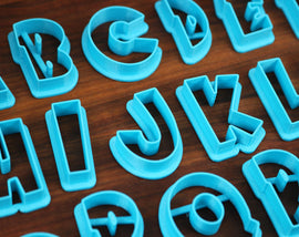 Balls of The Dragon FONT Cookie Cutters - Flying Cloud Anime Letters - Fondant Letters, Letters for Cake decorating - Fighting Anime