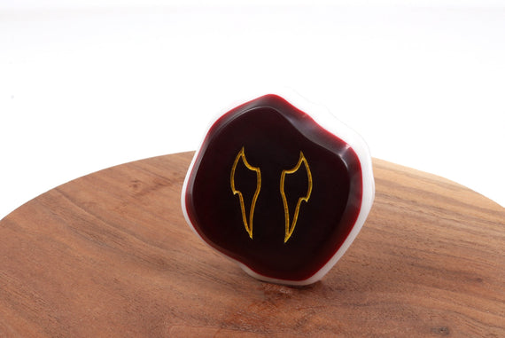 Viper FFXIV Hand Painted Soul Crystal/VPR Job Stone Final Fantasy XIV Soul of the Viper FF14 - Paint Stone | PJSKY1