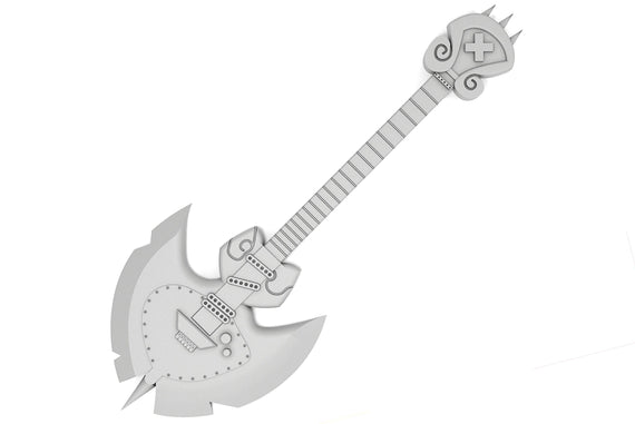 Adams Guitar Axe DIY Cosplay Prop Kit - Guitar of the First Man - Angel Exorcist Guitar- Hell Born Killer Guitar - Angelic Weapon