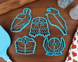 Beloved Bald Eagles Cookie Cutters - Bald Eagle Face, Bald Eagle Outline, Cute Bald Eagle, Detailed Bald Eagle, Funny Bald Eagle - Avians