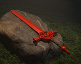 Demon Blood Sword DIY Cosplay Prop Kit - Adventurous Journey - Family Blade - Joshua's Dungeon - Dimensional Red Blade