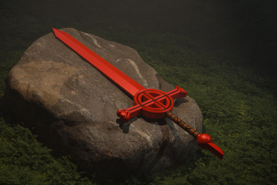 Demon Blood Sword DIY Cosplay Prop Kit - Adventurous Journey - Family Blade - Joshua's Dungeon - Dimensional Red Blade