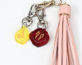 FFXIV Job Stone Petite Locket Keychains Glow in the Dark Soul Crystal - Dawntrail Viper and Picto - FF14 Final Fantasy 14 | LKK1