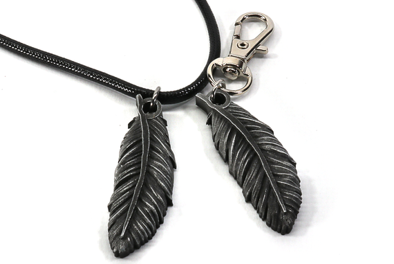 Chocobo Feather Pendant Keychains / Necklaces - Final Fantasy