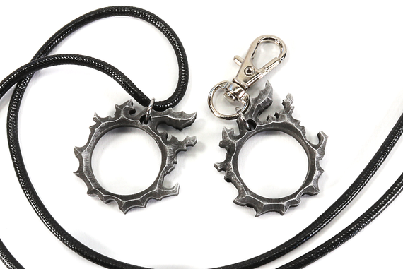 Dalamud Symbol Pendant FF14 Necklace / Keychain - FFXIV