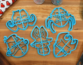 Don't Starve Cookie Cutters - Webber, Willow, Wilson, Wolfgang, Wortox