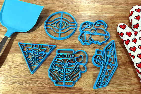 Yu-gi-oh! Cookie Cutters - Millennium Puzzle, Millennium Eye, Pot of Greed, Scapegoat, Duel Disk