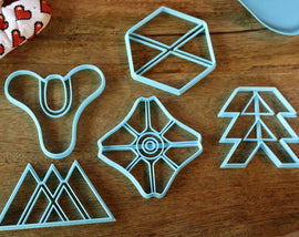 Destiny 2 Cookie Cutters - Hunter, Titan, Warlock, Ghost, Tricorn - Destiny 2 / Baking Gift - LootCaveCo