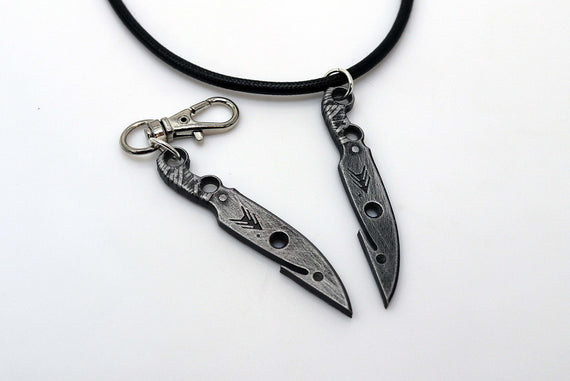 Destiny 2 Hunter Knife Keychain/Necklace for Destiny Cosplay - LootCaveCo
