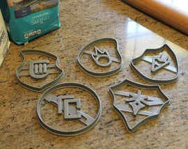 FFXIV Soul Stone Cookie Cutters Full Collectors Set *all 15 Stones* Whm, Drg, Rdm, Brd, Drk FF14- WHM Soul Crystal Cookie Cutter - LootCaveCo