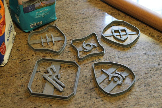 FFXIV Soul Stone Cookie Cutters (Set 1 of 3) -Pal, Nin, Rdm, Mnk, Mch - FF14- RDM Soul Crystal Cookie Cutter - LootCaveCo