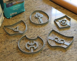 FFXIV Soul Stone Cookie Cutters (Set 3 of 3) -Whm, Sam, Sch, Smn, War - FF14- WHM Soul Crystal Cookie Cutter - LootCaveCo