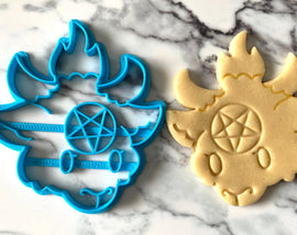 Kawaii Goth Cookie Cutters - Plague Doctor Mask, Zombie Girl, Planchette, Eldritch Bottle, Baby Goat - Undertale /  Baking Gift