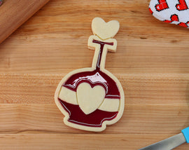 Love Potion Wayfinder Linzer Tart Cookie Cutter - Goth Gift, goth baking