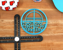 Vaporwave Dreams Cookie Cutters - Big Vaporwave, Crystal Monitor, Mountainside Vapor, Starry Pill, Sunset Cityscape - Vaporwave Gift
