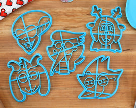 Deltarune Cookie Cutters Chapter 2 - Spamton, Ralsei, Noelle, Queen, Berdly  - Undertale /  Baking Gift