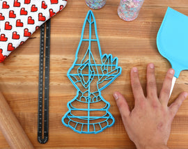 12 Inch Aetheryte Cookie Cutters - FFXIV Birthday Cookie Cake Cutter - FF14 Baking