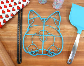 XL 12 Inch Corgi Butt Cookie Cutter -  Cookie Cake Cutter - Corgi Gift /  Baking Gift