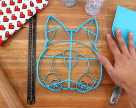 XL 12 Inch Corgi Butt Cookie Cutter -  Cookie Cake Cutter - Corgi Gift /  Baking Gift