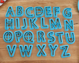 Myriad FONT Cookie Cutters - Fondant Letters, Letters for Cake decorating