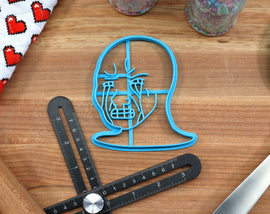 Wojak Faces Cookie Cutters Set 1 - Chad Wojak, Crying Wojak, Female Wojak, Wojak, Female Chad Wojak - Meme Fan
