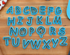Comic FONT Cookie Cutters - Fondant Letters, Letters for Cake decorating