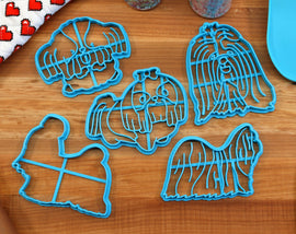 Shih Tzu Cookie Cutters - Shih Tzu Stack, Shih Tzu Face, Shih Tzu Outline - Gift for Shih Tzu Owner