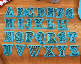 Hyrule FONT Cookie Cutters - Fondant Letters, Letters for Cake decorating