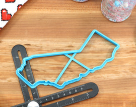 California Cookie Cutters - California Bear, LA Skyline, Golden Gate Bridge, California State, California Palm - CA Gift Idea