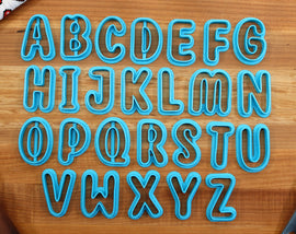 Bubble FONT Cookie Cutters - Fondant Letters, Letters for Cake decorating