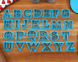 Hylian Fantasy FONT Cookie Cutters - Fondant Letters, Letters for Cake decorating