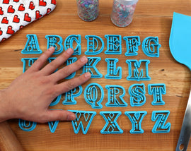Hyrule FONT Cookie Cutters - Fondant Letters, Letters for Cake decorating