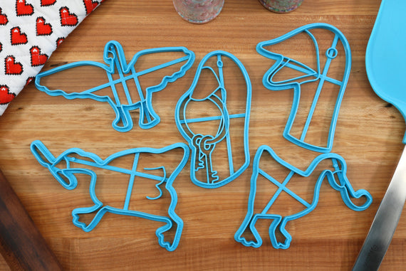 Crazy Goose Cookie Cutters - Flapping Goose, Honking Goose, Key Goose, Stabby Goose - Goose Gift Idea