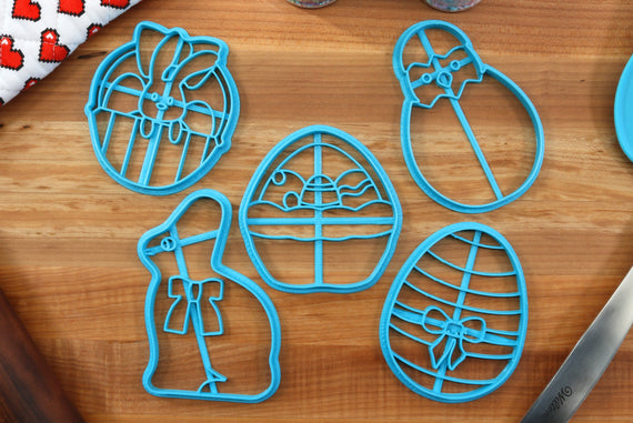 Cute Easter Cookie Cutters - Easter Bunny, Chocolate Bunny, Easter Egg, Easter Basket - Gift for Easter