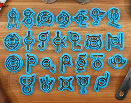 Ancient FONT Cookie Cutters - Fondant Letters, Letters for Cake decorating