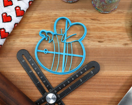 Honey Bee Cookie Cutters - Honeycomb, Beehive, Honey, Honeybee - Honeybee Gift Idea