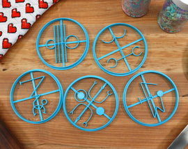 Lovecraft Great Old Ones Cookie Cutters Set 3 - Atlach-Nacha, Ithaqua, Rhan-Tegoth, Y'Golonac, Yig