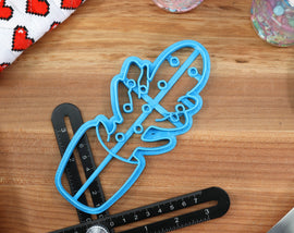 Cactus Cookie Cutters Set 1- Saguaro Cactus, Peanut Cactus, Joseph's Coat Cactus, Bunny Ears Cactus, Bishop's Cap Cactus