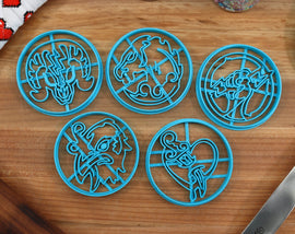 Bio Vigor Cookie Cutters Set 1 - Plasmid Powers Shock - Jockey, Murder of Crows, Bucking Bronco