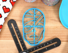 Classic Monster Cookie Cutters - Dracula, The Mummy, Frankensteins Monster, Black Lagoon, Bride of Frankenstein - Movie Monster Gift