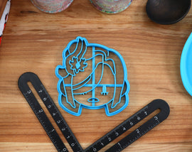 Genshin Impact Cookie Cutters Chibi Faces Set 10 - Arataki Itto, Kamisato Ayaka, Kujou Sara, Raiden Shogun, Shenhe