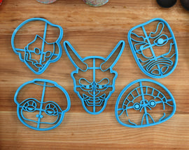 Yokai Cookie Cutters - Kappa, Oni, Tengu, Tanuki, Kuchisake Ona - 100 Demon Night Parade