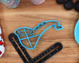 Louisianna Cookie Cutters - Louisianna Outline, Mardi Gras Mask, Crawfish, Saxophone - Louisianna State Fan