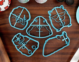 Hamster Cookie Cutters - Hamster Outline, Sleeping Hamster, Hamster Face - Hamster Owner